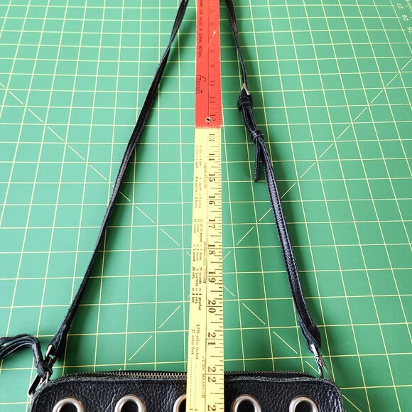 Kelsi Dagger Black Leather Crossbody Bag - Picture 10 of 11